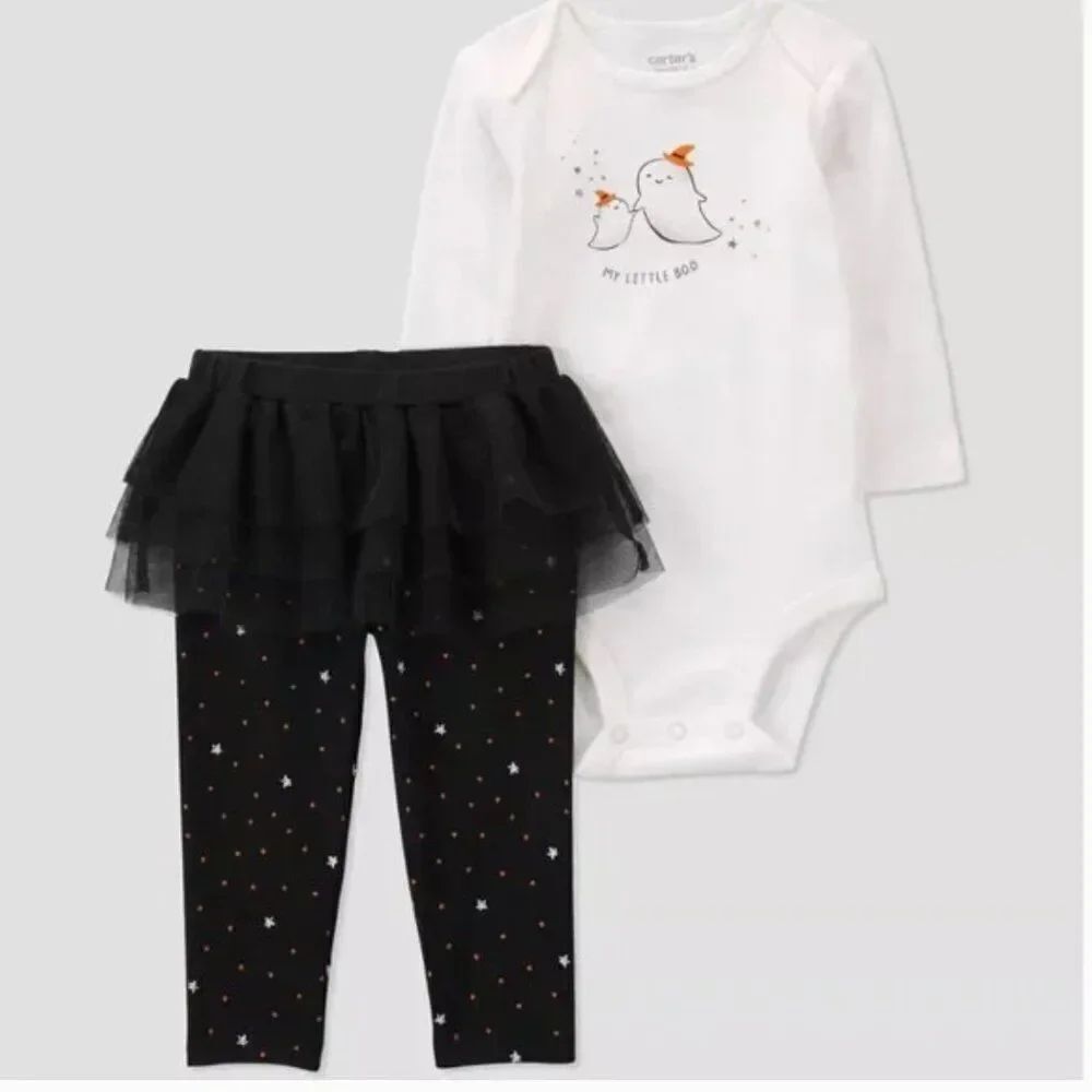 Carter’s Just One You Halloween 2 piece matching tulle skirt leggings set 6 m